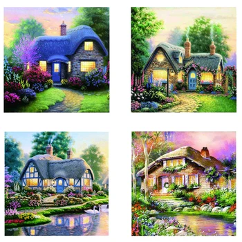

5D Full Drilled Diy Diamond Painting Cross needle Square Diamond Embroider 30*30cm #2