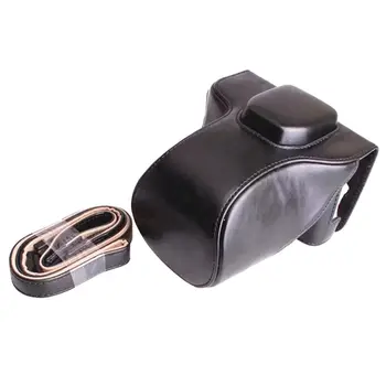 

PU Leather case bag cover For FujiFilm Fuji X-T30 XT30 camera battery-open Coffe