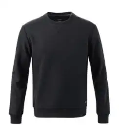 Xiaomi Классический Мужской флисовый свитер с круглым вырезом удобный мягкий осенний мужской свободный джемпер Спортивная повседневная футболка с длинными рукавами - Цвет: black  S