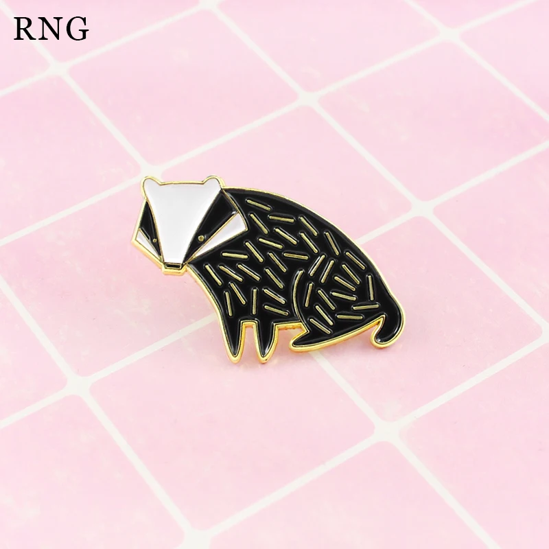 RNG новая мультяшная симпатичная металлическая заколка в виде животных
