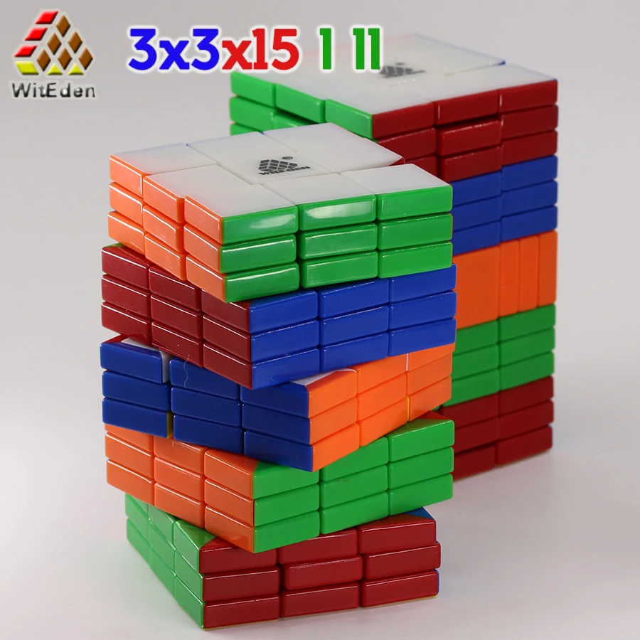 WitEden кубики Магический кубик головоломка 3x3x13 33 13 3x3x15 15 3*3*13 3*3*15 без наклеек