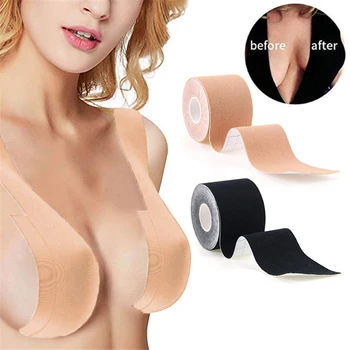 

Sexy Women Push Up Bra Tape For Body Self Adhesive Invisible Breast Lift Tape Sticky Bra Boob Tape Silicone Strapless Bra Pads