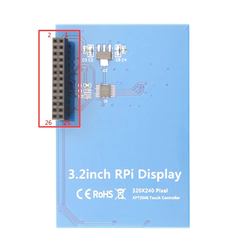 3.2inch RPi Display 3.2in TFT SPI Serial LCD Resolution 320*240 3.2inch LCD Display Module with Touch LED Backlight