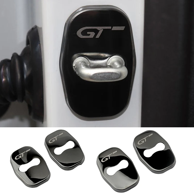 

For Peugeot 206 207 208 306 307 308 T9 408 508 5008 3008 4008 406 407 2008 SW CC GT RCZ Car Door Lock Cover 4pcs Accessories