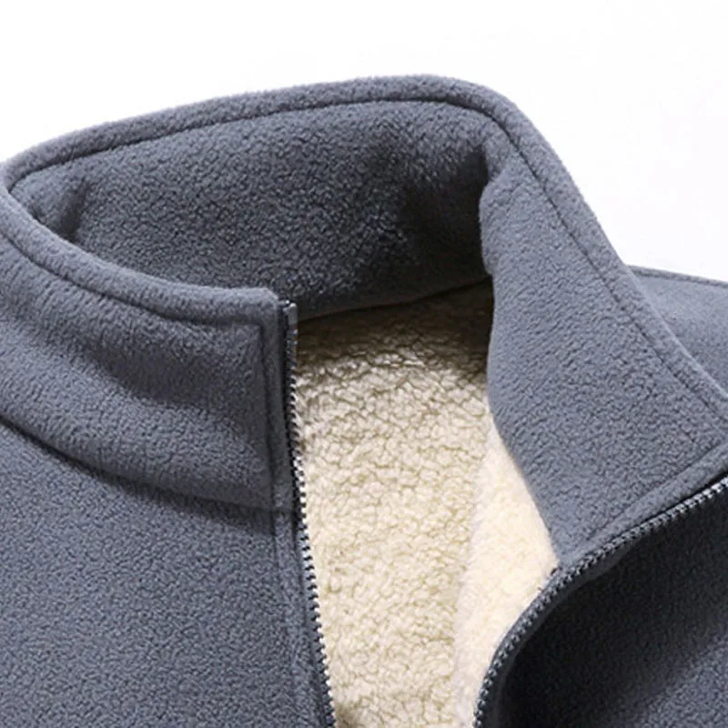 Весенне-Зимние флисовые мужские куртки 5XL 6XL 7XL 8XL 9XL Бюст 150 см теплые мужские куртки