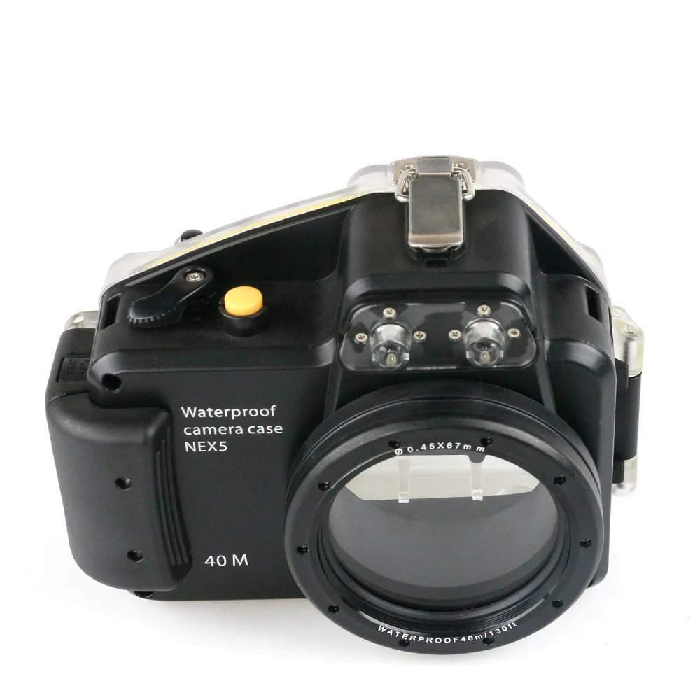 Для камеры sony Nex-5 Nex5 16 мм 18-55 мм объектив 40 м/130 футов Дайвинг камера водонепроницаемый корпус сумка водонепроницаемый чехол Крышка Коробка - Цвет: 16mm