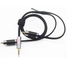 3 5mm Balanced to RCA Balanced Headphone Audio Headphone Adapter 8 Core Silver Plated Cable 3 5mm Balanced to 2 RCA 60cm