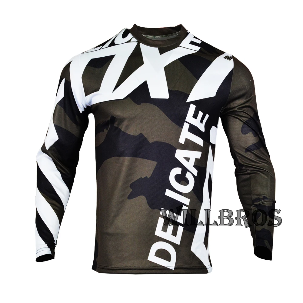 

Delicate Fox 360 Creo MX Camo Jersey ATV DH BMX Enduro Motocross Scooter Mountain Dirtbike Racing