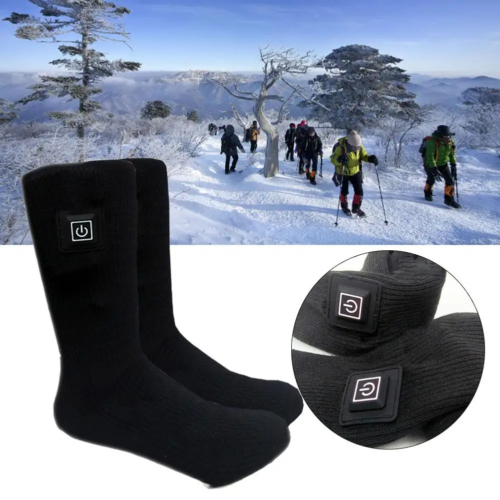 

Upgrade Heating Socks 3.7V 2200MAH Lithium Battery Rechargeable Adjustable Battery Electric Double Layer Sock Heating Gloves