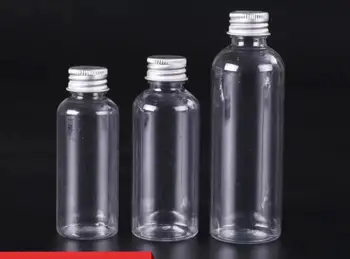 

100PCS free Shipping 10ml 20ml 30ml 40ml 50ml 60ml 100 ml Empty Clear Plastic Packaging Bottles Cosmetic Containers Retail jars
