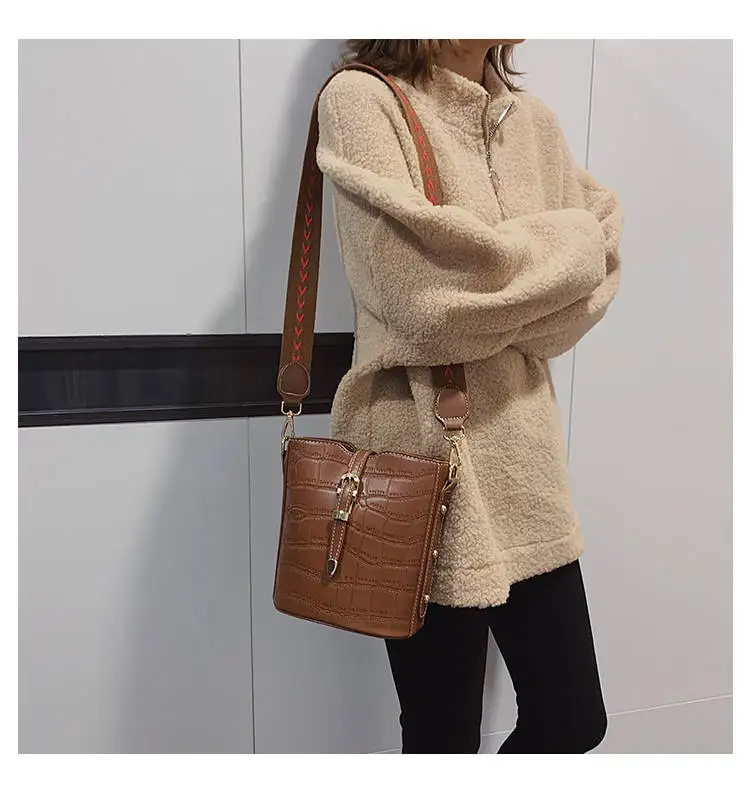 alligator bag bags women shoulder crossbod bag pu leather women's handbags (14)
