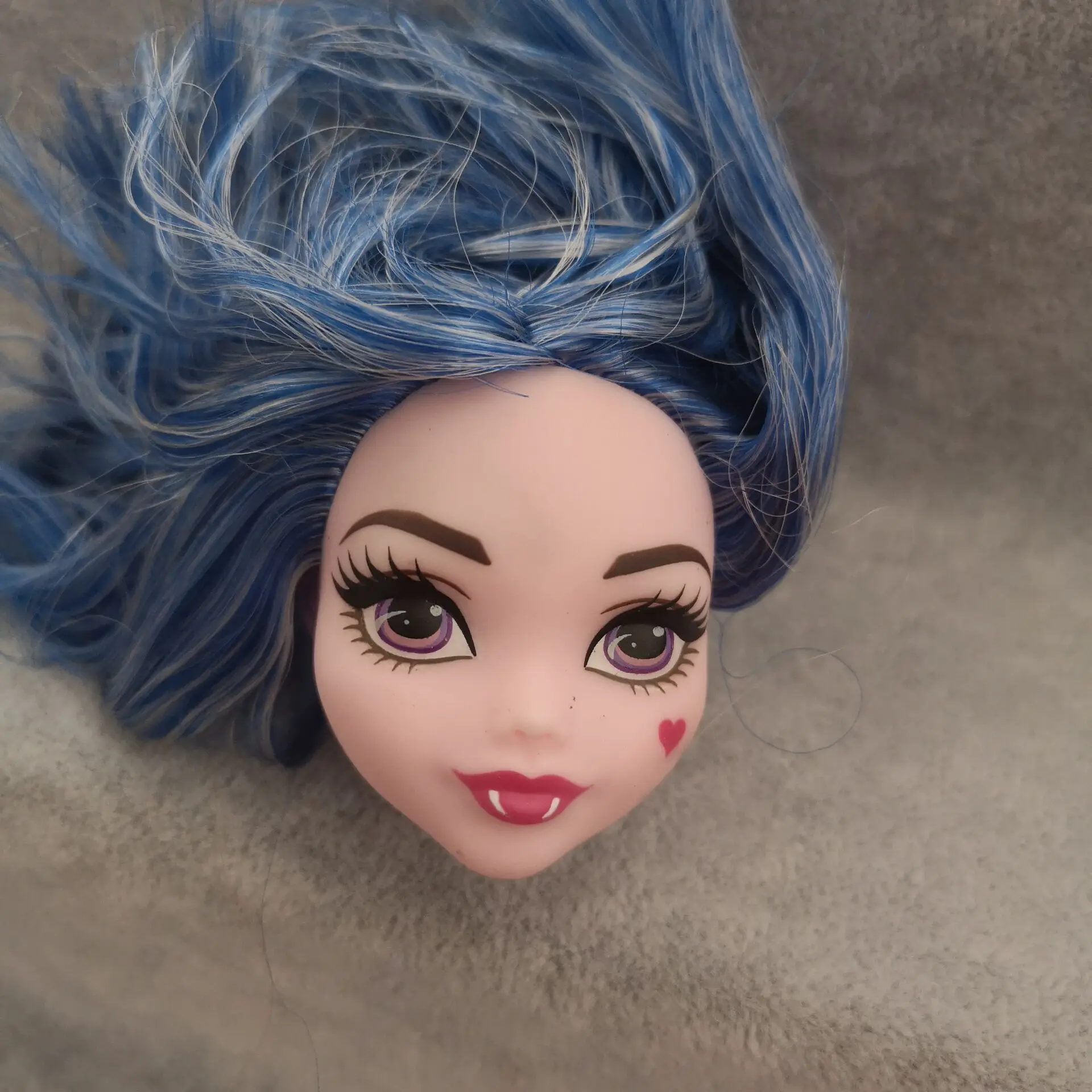 Оригинальные куклы-монстры BJD high, новая серия, ограниченная серия, куклы-Барби, принцесса, куклы, голова девушки, кукла, голова для волос, куклы, аксессуары - Цвет: Синий