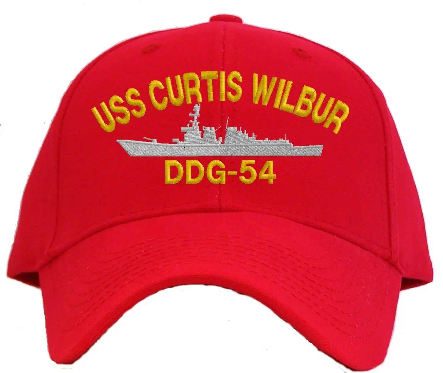 Бейсбольная кепка с вышитым принтом USS Curtis Wilbur DDG-54, 7 цветов