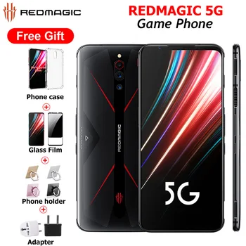 

Global Version ZTE Nubia RedMagic 5G Game Phone 6.65" 8/12GB RAM 128/256GB ROM Snapdragon865 64MP 4500mAh NFC Android10 5G Phone