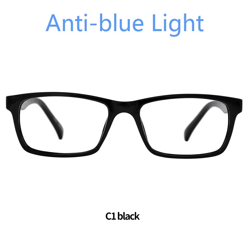 C1A Black OCCI CHIARI Reading Glasses Women&Men Anti Blue Ray Computer Eyewear Frame Presbyopia Eyeglasses 0 1.0 1.25 1.5 1.75 2.0 to 4.0 - Цвет оправы: C1A Black