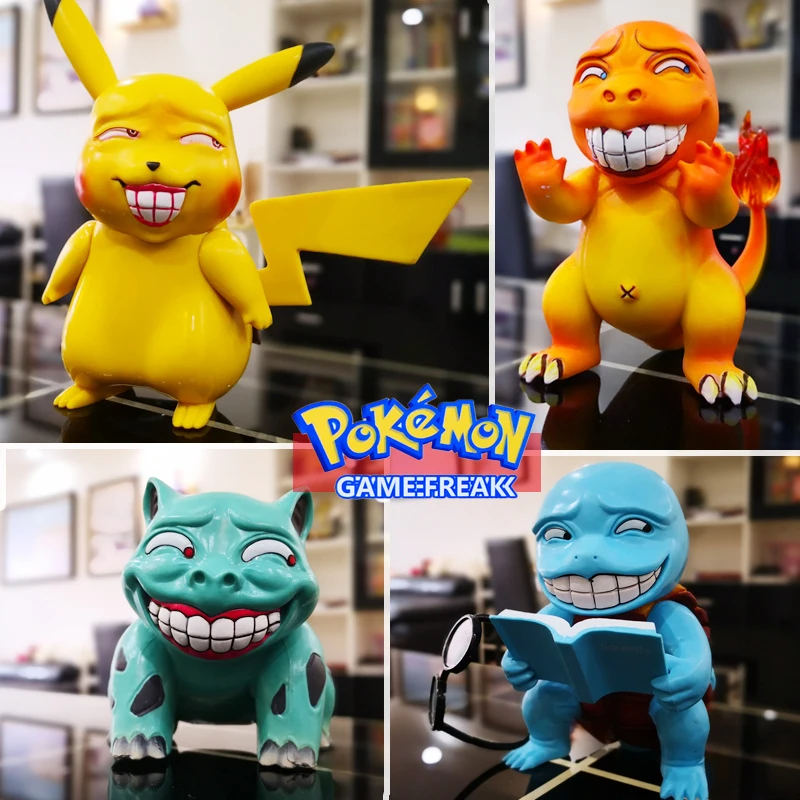 子供向けのポケモンフィギュア ポケモンの漫画のおもちゃ ピカチュウ ゼニガメ サラメシュ ロシア語 アニメ かわいい Pvc 子供向けギフト Action Figures Aliexpress