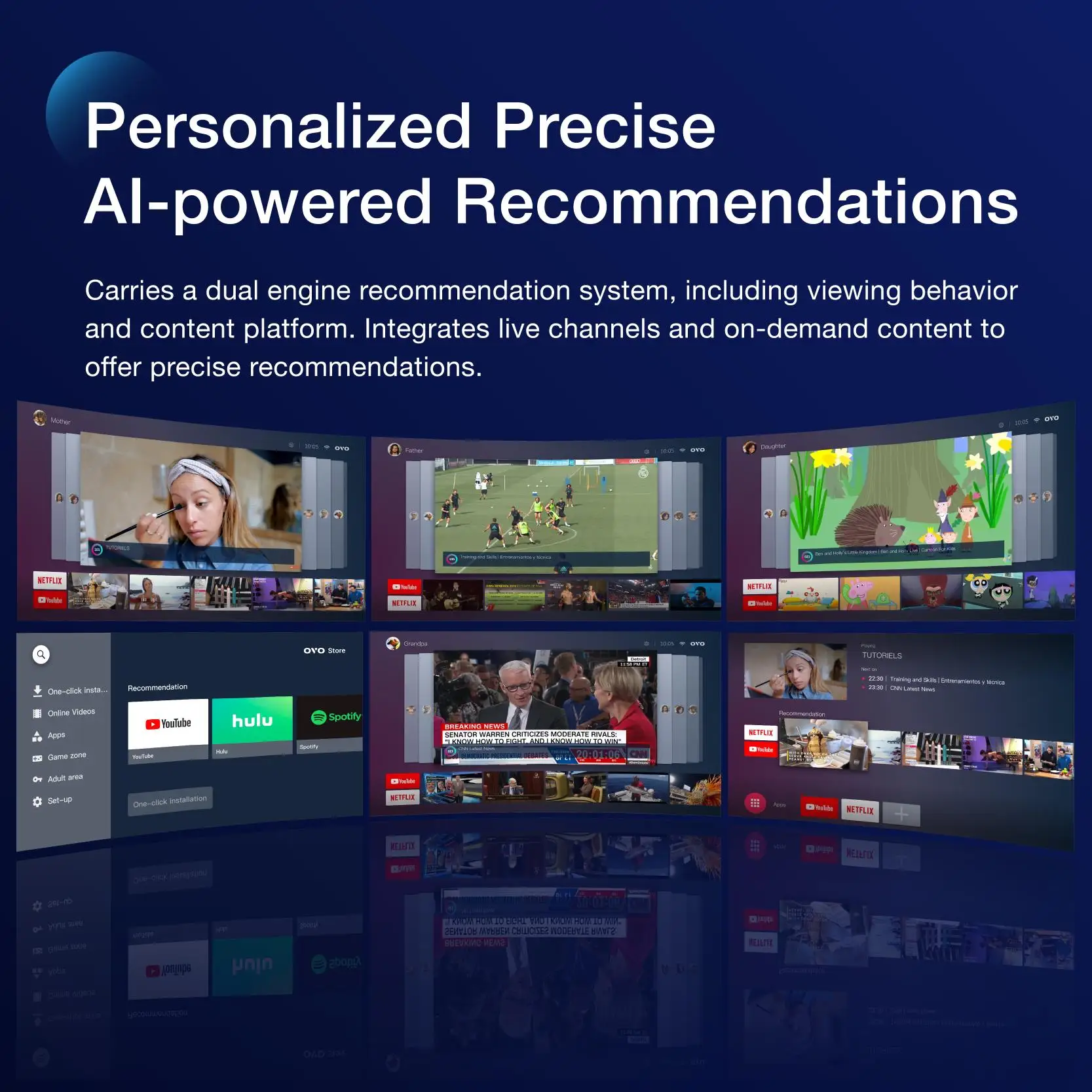 Ai-powered телеприставка потоковое видео устройство 2G+ 16G Bluetooth 4,0 многопользовательский Android tv видео потоковое обслуживание поддержка онлайн-обновление