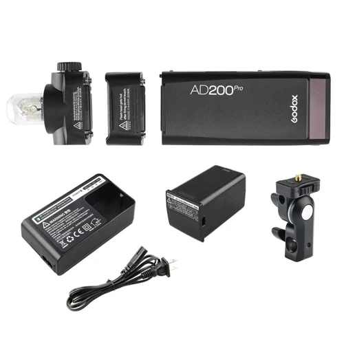 Only ad200 pro Godox AD200 Pro AD200Pro 200Ws 2,4G Вспышка стробоскоп, наружная вспышка для Sony Nikon Canon, голые лампы/Speedlite Fresnel Flash Head - Цвет: Only ad200 pro