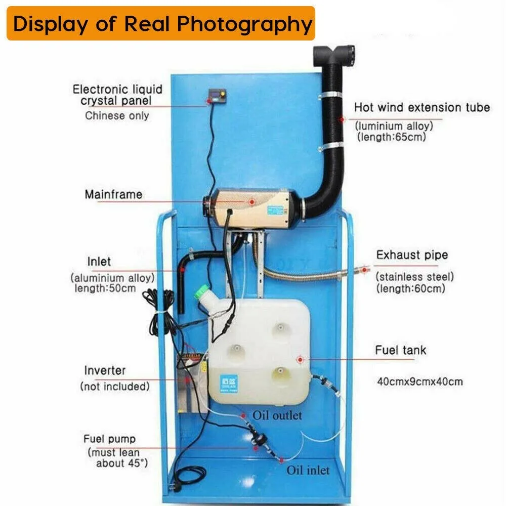 12v 5kw Дизельный подогреватель воздуха бак термостат дистанционного управления автодом Rv Au Дизельный подогреватель воздуха 12v