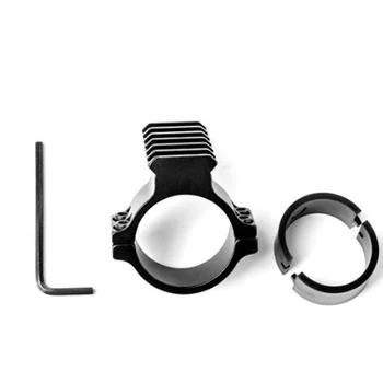 

Durable Aluminum Alloy Flashlight Holder Optical Bracket 25.4mm Low Profile Scope Ring Hole-mount Torch Mount Holders Home Items