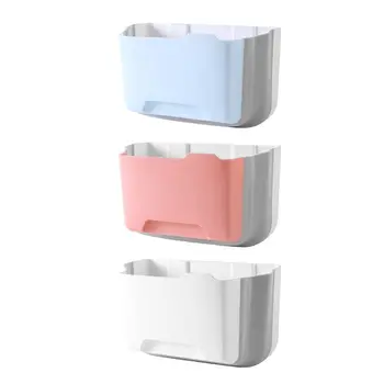 

Wall Mounted Folding Waste Bin Kitchen Cabinet Hanging Garbage Trash Can Holder
