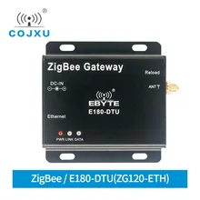 zigbee gate way ZigBee3.0 Ethernet Modem WEB Network SOCKET working E180-DTU(ZG120-ETH) DC Power Transceiver and Receiver