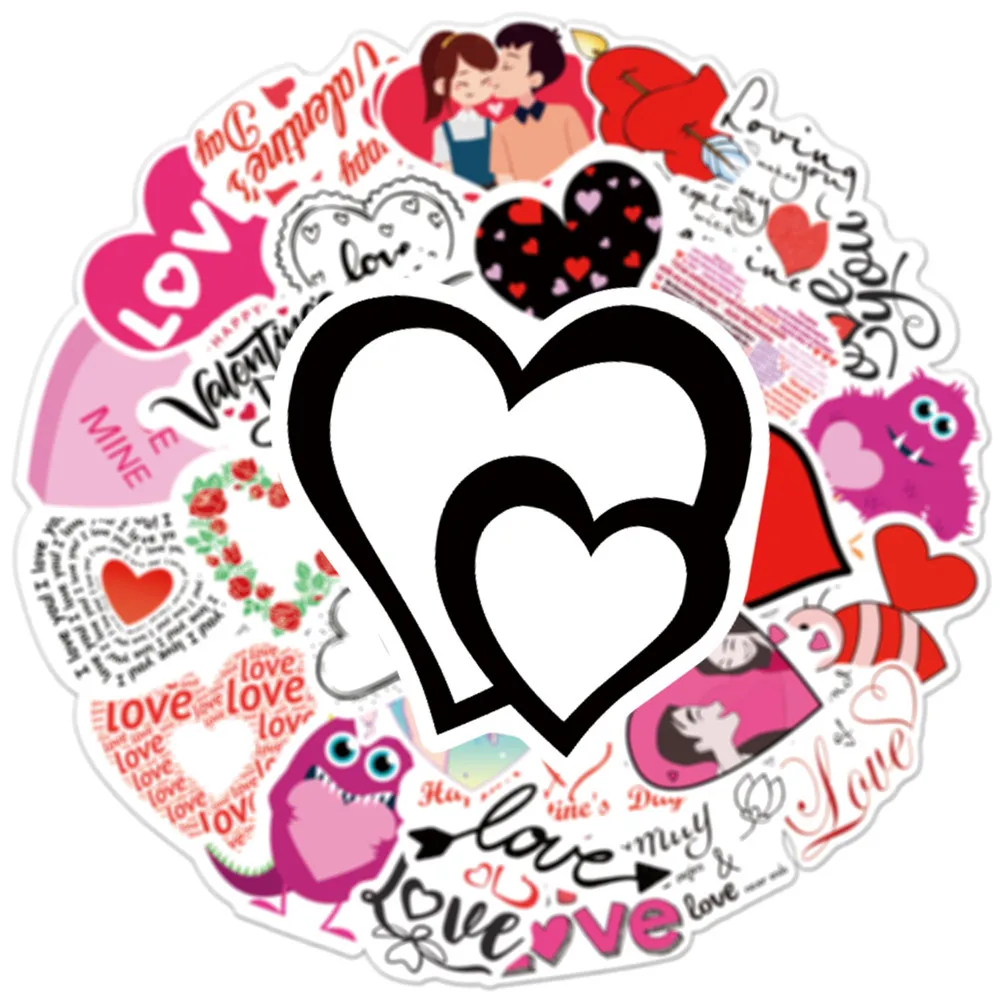 10/30/50PCS LOVE Love Graffiti Stickers Laptop Suitcase Waterproof Guitar Skateboard Decoration Stickers Toys Wholesale