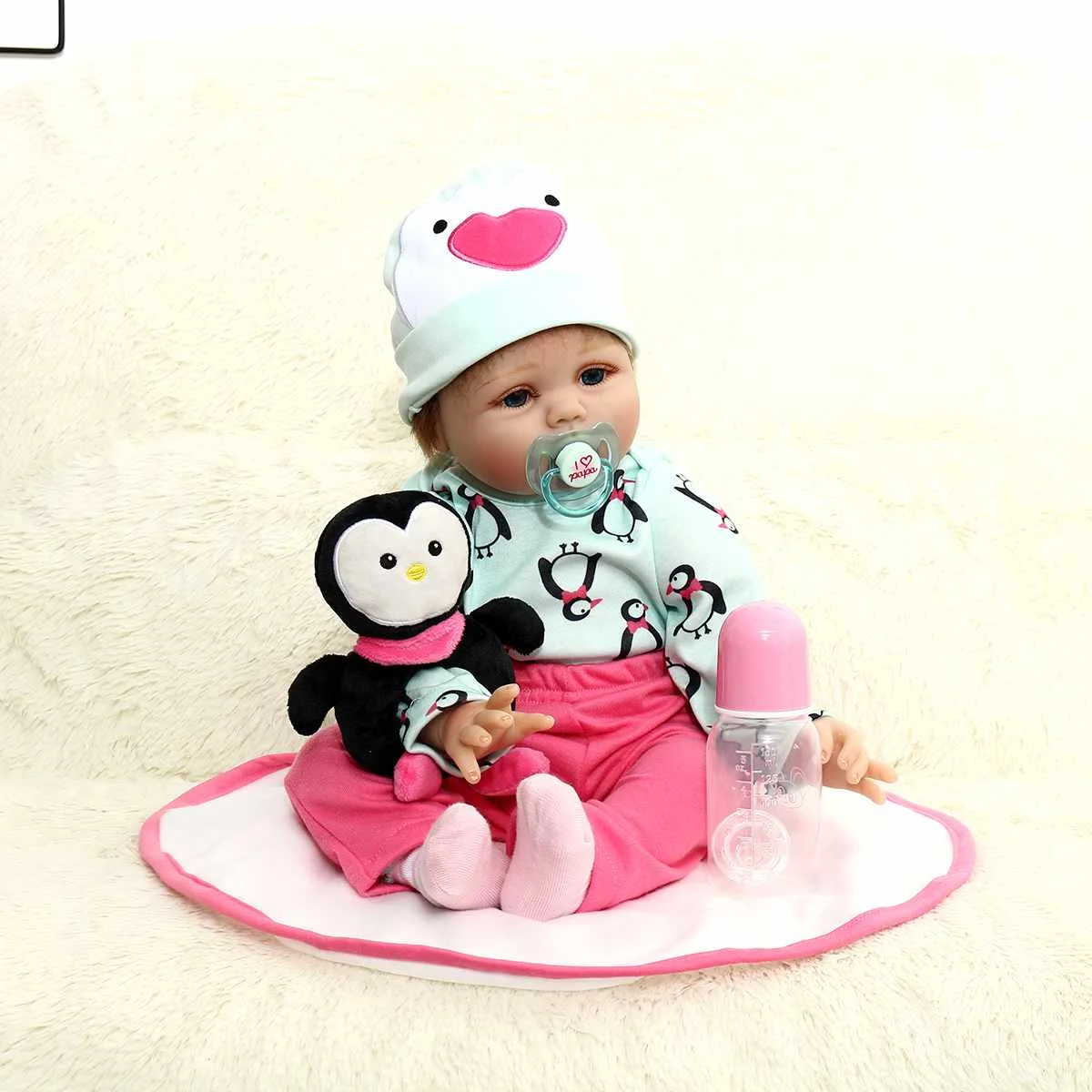 22 ''силиконовая кукла Reborn Baby полностью виниловая Реалистичная девочка принцесса ребенок реалистичный Playmate куклы фотографии реквизит детский подарок