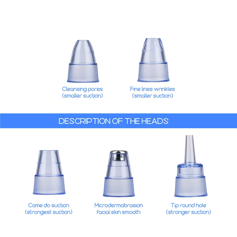 CkeyiN Blackhead Remover Vacuum Pore Vacuum Cleaner Face Acne Comedone Extractor Tool + Warm Mist Facial Steamer Face Brush 50
