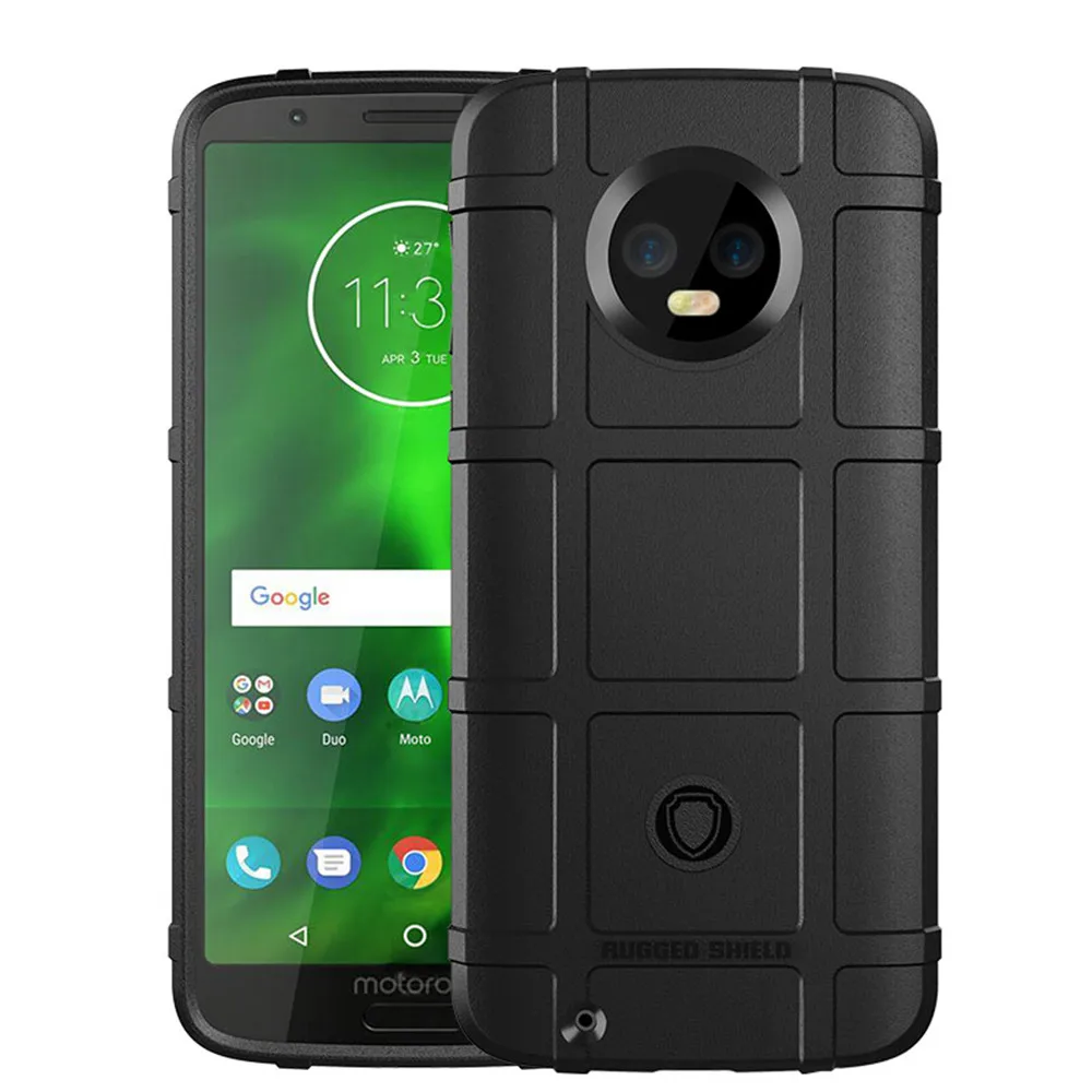 

For Motorola Moto E6 G7 Plus G6 Play Case Armor Silicone Bumper Shield Back Cover For Moto G 7 E 6 Power G6Plus Shockproof Case