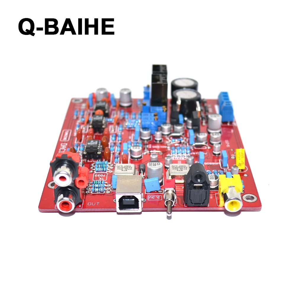 WM8805+ AD1955+ PCM2706 коаксиальный волоконный USB тройной ЦАП Декодер плата(обновленная версия