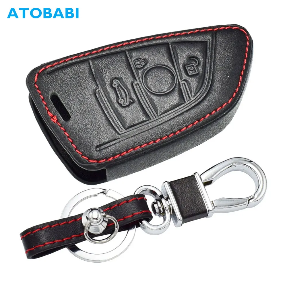 Кожаный чехол для автомобильного ключа BMW X1 X5 X6 F15 F16 F48 1 2 серии|key case for car|case bmw keycar key