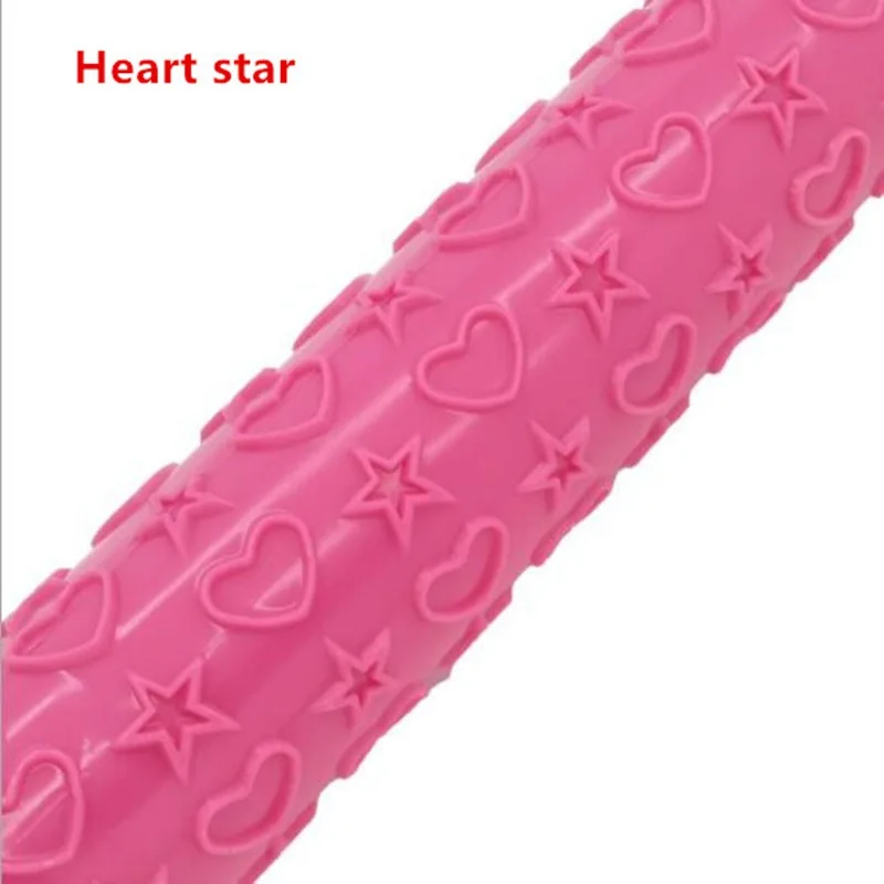 Heart star Несколько стилей глиняная скульптура инструменты для печати гончарные инструменты принт в виде грязи рулон штамп Скалка модель Ролики Инструмент ZXX9187 - Color: Heart star