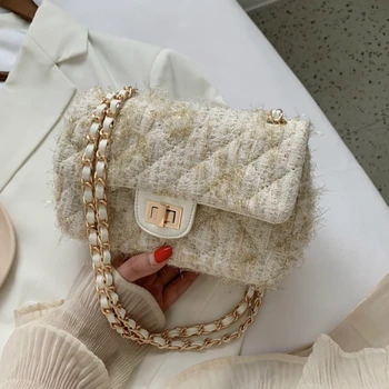 

Women Bags Woolen Brand luxury handbags women bags designer Crossbody Bag Women Shoulder Bag Purse Clutch Sac A Main