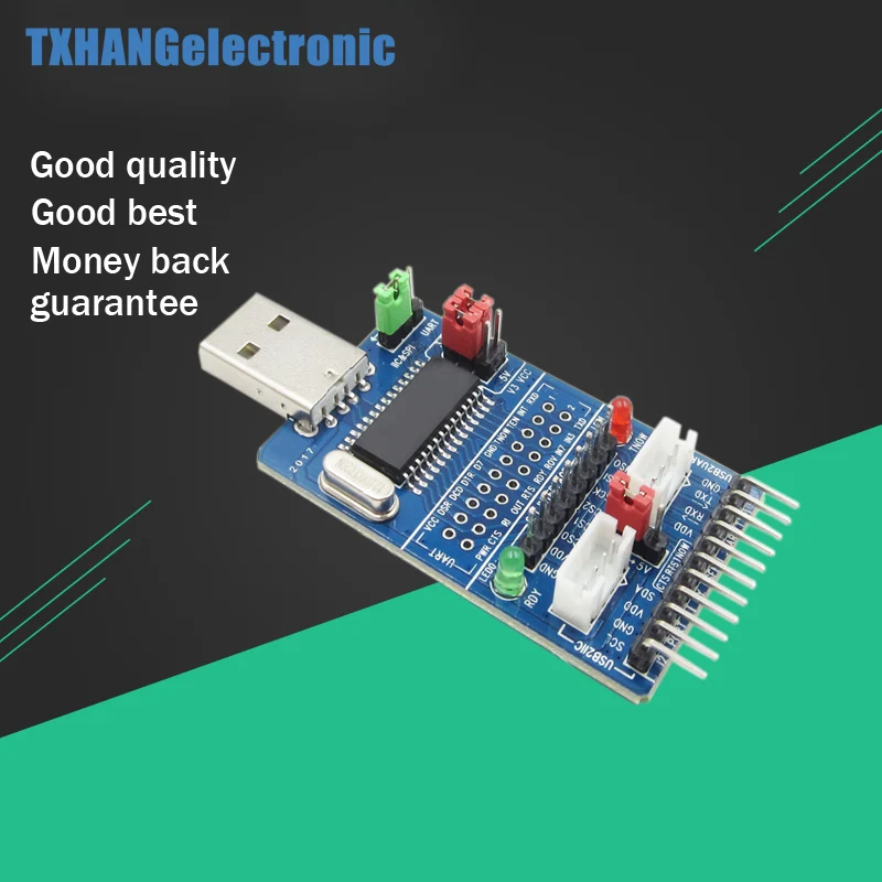 Все в 1 Многофункциональный USB для SPI/I2C/IIC/UART/TTL/ISP последовательный адаптер |
