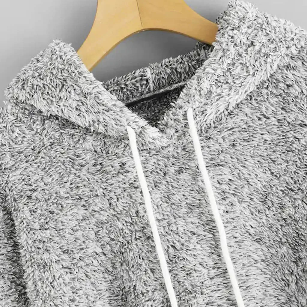 Женский флисовый свитшот-худи, теплый свитер с длинными рукавами в стиле пэчворк, топы, толстовка с капюшоном, пуловер, толстовки