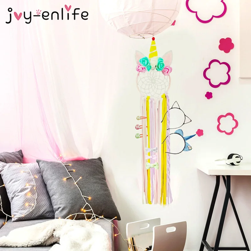 

Unicorn Hair Clips Holder Hanging Girls Hair Accessories Storage Headband Organizer Strip Holder DIY Unicorn Theme Party Decor