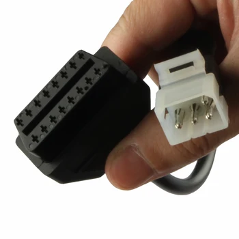

6 Pin To 16 Pin OBD Adapters OBD2 Extension Cable Motorcycle OBD Connectors For Aprilia TuneECU