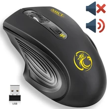 USB Беспроводная мышь 2000 dpi USB 2,0 приемник оптическая компьютерная мышь 2,4 GHz эргономичные мыши для ноутбука PC звук Бесшумная мышь