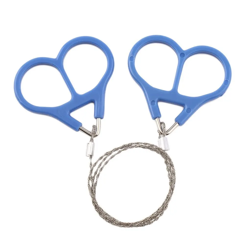 

Field Survival Stainless Wire Saw Hand Chain Saw Cutter Outdoor Emergency Survival Tools Fretsaw Camping Hunting Wire Saw