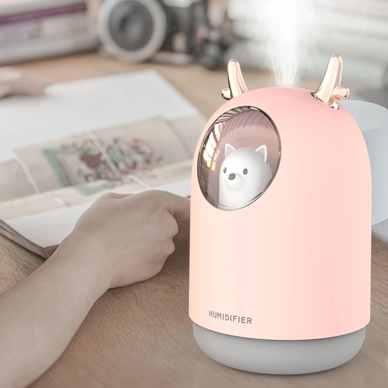 Mini Bear Humidifier Essential Oil Diffuser 300ml Aroma Lamp Led Night  Light Usb Ultrasonic Fogger Car Air Freshener - Car Air Humidifier -  AliExpress