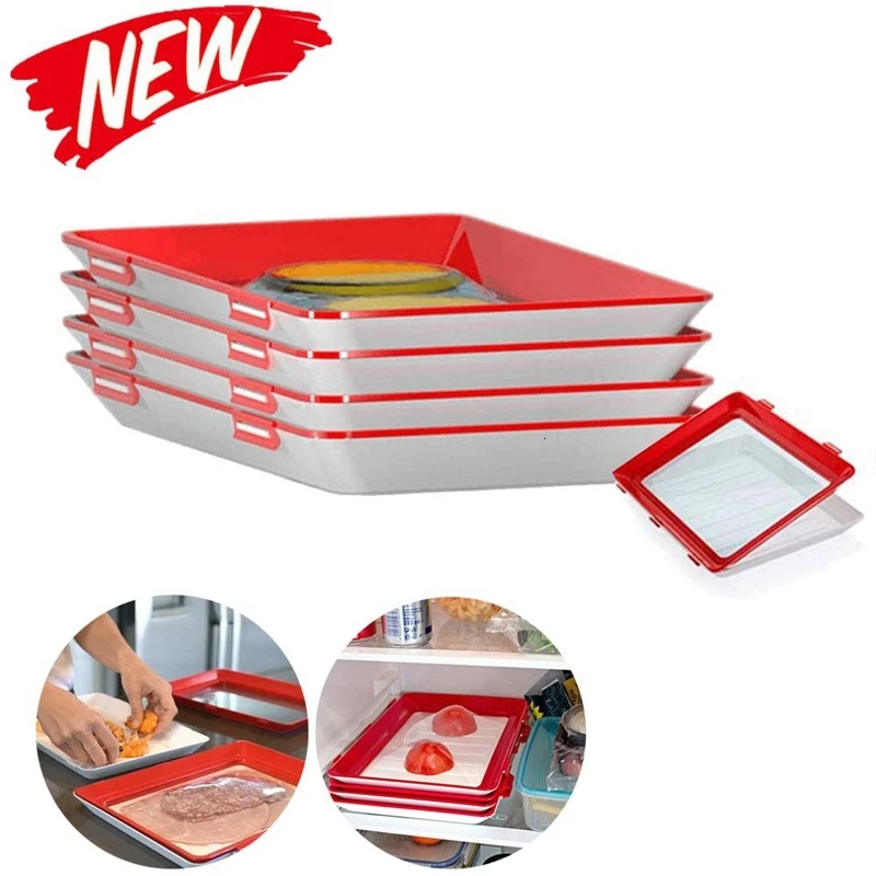 Conservation of Food Plastic Tray Intelligent Creative Vessel Storage Microwave Tampa Fresh | Мать и