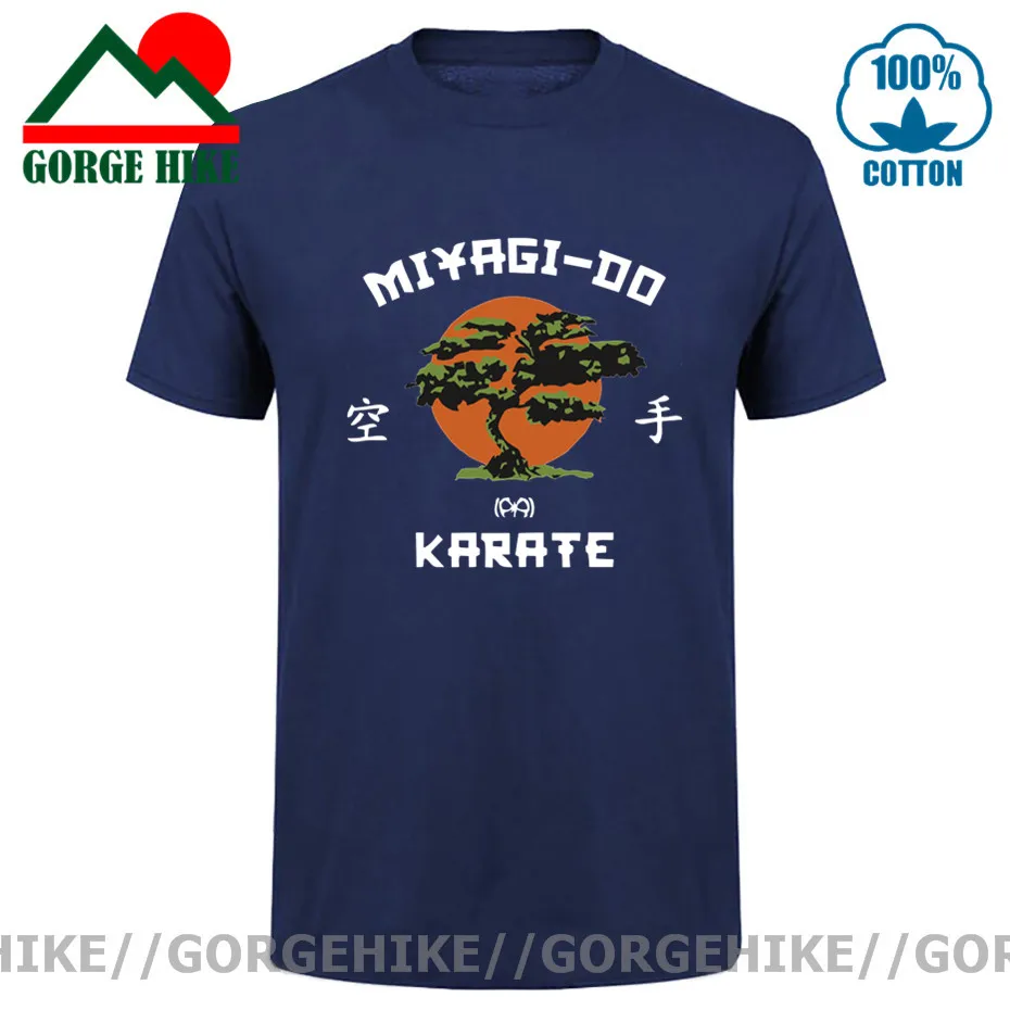 Новые ретро футболки с рукавом кобры Кай Мужская футболка кунг фу Мияги до бонсай