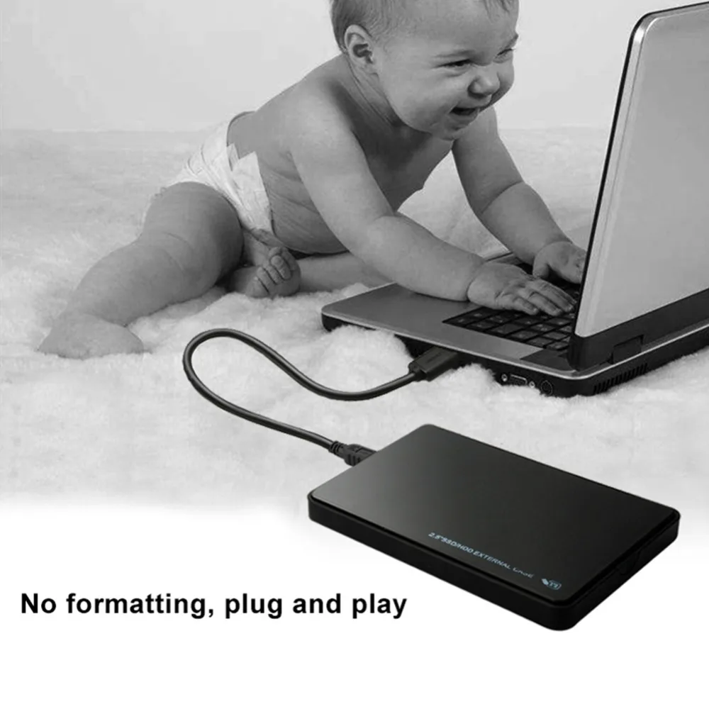2,5 HDD чехол USB 2,0 внешний жесткий диск чехол высокоскоростной 2 ТБ корпус SSD, HDD жесткий диск Док-станция для WIndows Mac OS