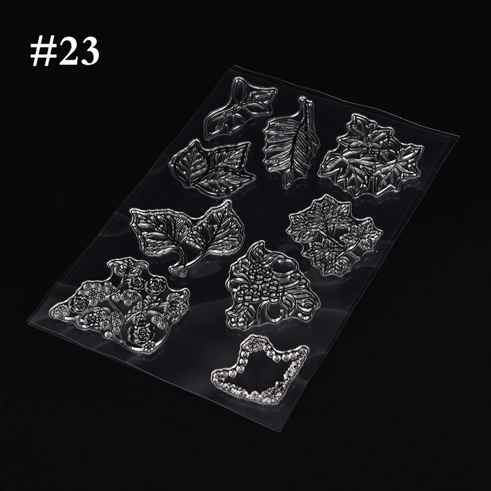 1 Pc Transparent Stamp Clear Stamps Scrapbook Paper Craft Clear Stamp Scrapbooking Leaves