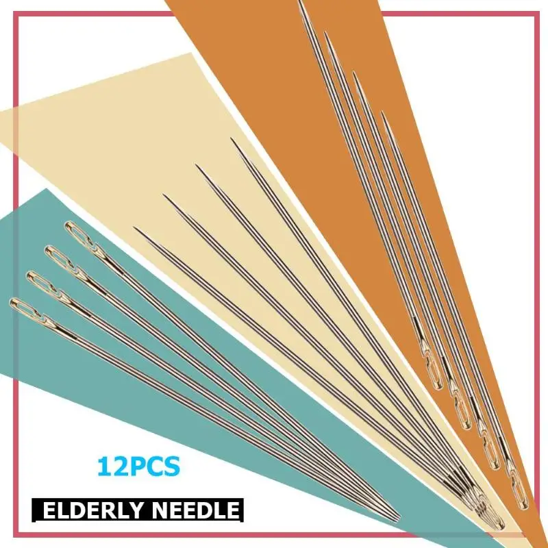 12 шт. пожилых слепых боковых игл Из Нержавеющей Стали Нитевдеватель швейная машина автоматическая нить устройство руководство инструмент
