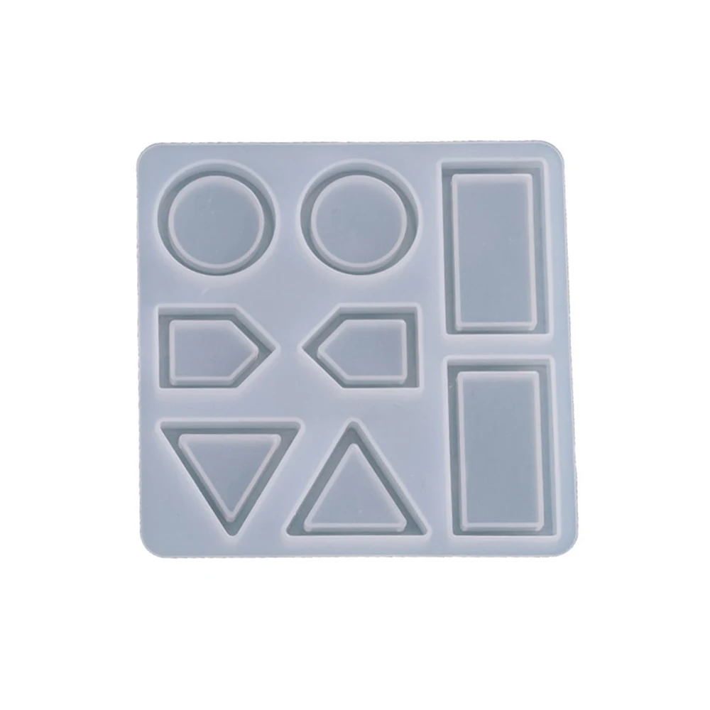 Geometric UV Silicone Mold Agate Earrings Jewelry Pedant Molds Decor DIY Crystal Transparent Resin Ornament Mould | Дом и сад