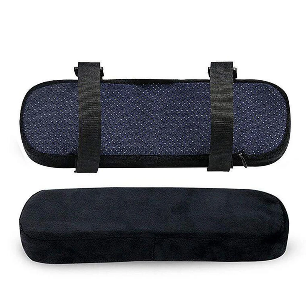 Set of 2 Memory Foam Chair Armrest Pads Elbow Pillows Cushion Pad Universal Cushion Covers Elbow Relief Pads for Armrest