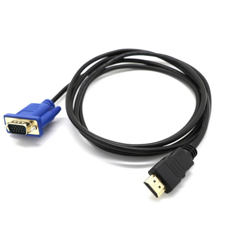 HDMI To VGA Adapter Converter W/ Audio Cable Support 1080P Output for PC Laptop