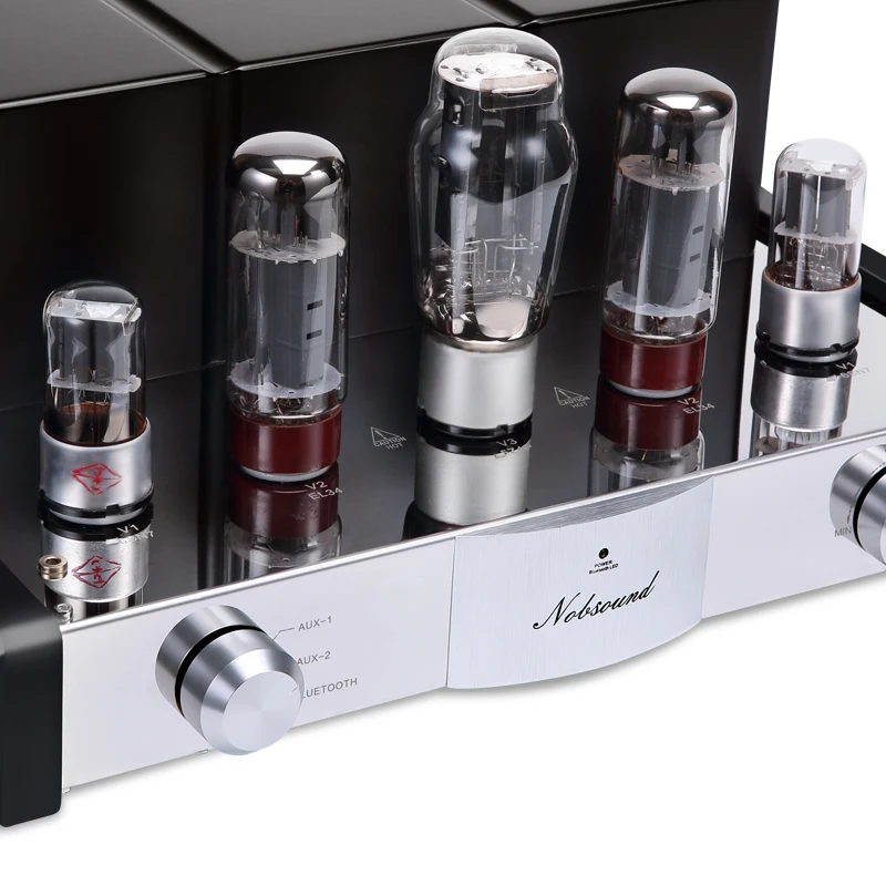 12 Вт* 2(класс A односторонний), Nobsound MS-50D класса A EL34 вакуумный ламповый усилитель стерео усилитель мощности с Bluetooth